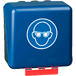 [SBB23] SBB23 - Custodia per 4 paia occhiali coperchio in ABS BLU
