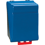 [SBB32] SBB32 - Custodia x DPI MAXI misura grande in ABS colore blu