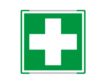 [SEME15101GC] SEME15101GC - segnal. all.Metal mono profilo VERDE Pronto Soccorso EN ISO 7010 E003