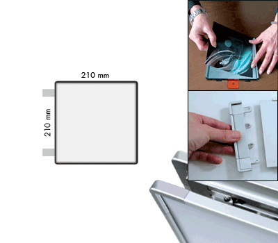 [SEMS2121BN] SEMS2121BN - segnale alluminio METALSIGN a bandiera bifacciale colore ANTRACITE