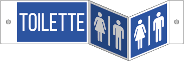 [SEP2553BDQ] SEP2553BDQ - segnale PLEXIGLASS bifacciale fissaggio vite TOILETTE