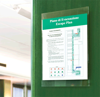 [SEPPFST] SEPPFST - segnale in plexiglass PLEXI per planimetrie A3 + grafica