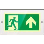 [SEPSE715103R] SEPSE715103R - targa PLexi mono  uscita emerg.avanti fissaggio a vite EN ISO 7010