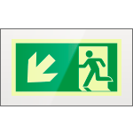 [SEPSE715107FR] SEPSE715107FR - targa PLexi monof.uscita emergenza sn basso fiss.inv EN ISO 7010