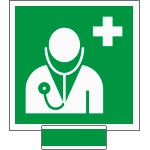 [SICE15118A] SICE15118A - sistema COLORFIX VERDE monofacciale Personale Medico EN ISO 7010