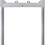 [SMBQ200] SMBQ200 - coppia pali con basi diametro mm 70 h.totale cm 200 x bacheche IP56