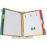 [SMCA109] SMCA109 - leggio da tavolo con 10 buste formato A4 colori assortiti