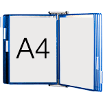 [SMCA410B] SMCA410B - leggio da muro con 10 buste formato A4 colore BLU