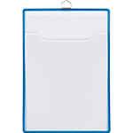 [SMCA453] SMCA453 - confezione 5 coppie tasche porta depliant colore BLU A4 VERTICALE
