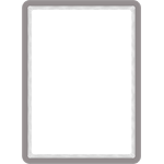 [SMCA490S] SMCA490S - confezione da 2 cornici formato A4 con retro magnetico col. GRIGIO