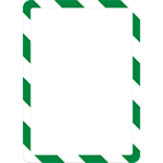 [SMCA492WG] SMCA492WG - confezione da 2 cornici formato A4 con retro magnetico c.VERDE/BIANCO