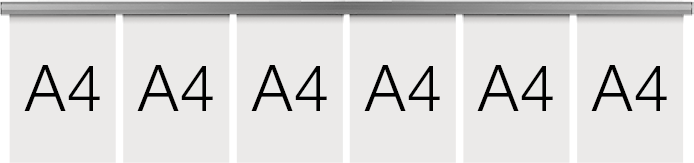 [SMCT9035] SMCT9035 - barra appendifogli da parete in alluminio lunghezza cm 140