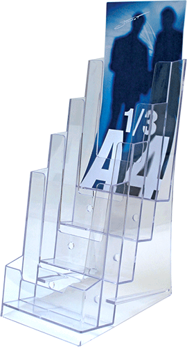 [SMET104] SMET104 - porta depliant da tavolo formati mm 100x210 a 4 posti