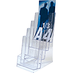 [SMET104] SMET104 - porta depliant da tavolo formati mm 100x210 a 4 posti