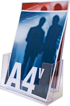 [SMET302] SMET302 - porta depliant da tavolo formato A4 a 2 posti
