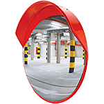 [SP205] SP205 - Specchio infrangibile dia.500 plastica con visiera