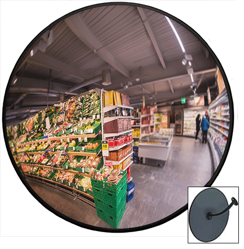 [SP41] SP41 - specchio circolare per interni diametro mm 400 attacco fless.mm 200