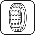 [SR182] SR182 - Etichetta adesiva rifrangente Catene