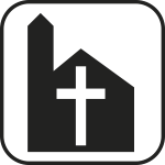 [SR186] SR186 - Etichetta adesiva rifrangente Chiesa