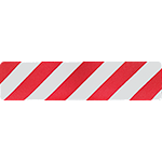 [SWDS6115RW] SWDS6115RW - confezione da 25 strisce antiscivolo STANDARD mm 610x150 ROSSO/BIANCO