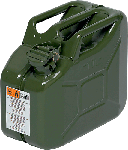 [TAN10] TAN10 - tanica in metallo omologata UN con tappo a vite capacita' lt.10