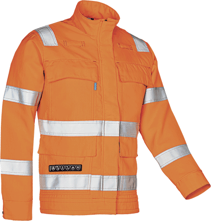[TAX166/48] TAX166/48 - Giacca ignifuga INGON arancione tg.48