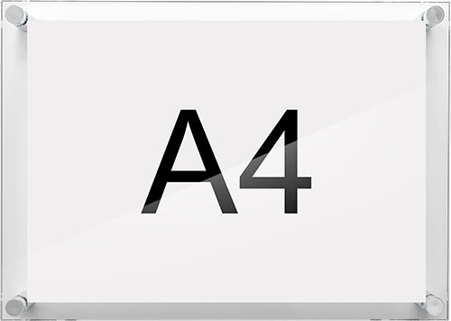 [TDC337] TDC337 - Targa murale composta da 2 pannelli in acrilico e 4 distanziali