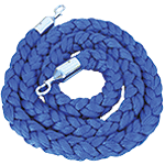 [TDVCB] TDVCB - cordone da m.2 in poliestere BLU con attacchi cromo x colonnina cromo