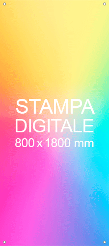 [TKPR800B] TKPR800B - solo banner 800x1800 stampa digitale inclusa per portabanner TKPR800