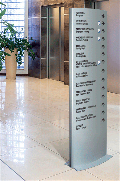 [TKTS606] TKTS606 - totem x interni con pannelli neutri (stampa esclusa) mm 1900x600