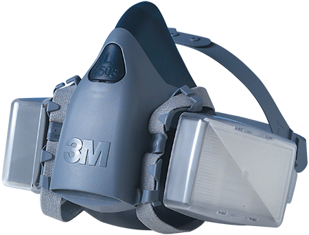 [TM7503] TM7503 - Semimaschera bifiltro 3M 7500 tg.L silicone