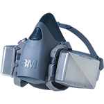 [TM7503] TM7503 - Semimaschera bifiltro 3M 7500 tg.L silicone