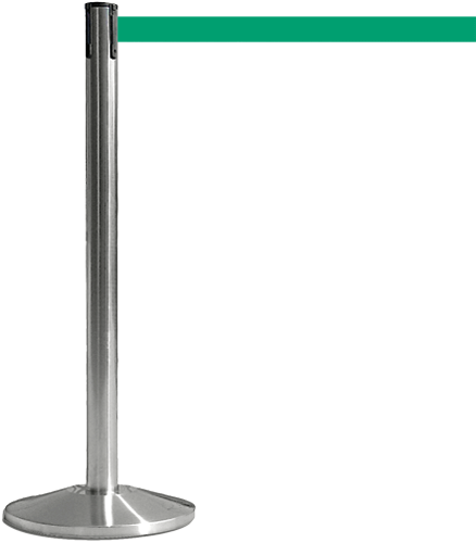 [TSB511G] TSB511G - colonnina SAFE IN modello BASIC acciaio spazzolato nastro VERDE