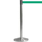 [TSB511G] TSB511G - colonnina SAFE IN modello BASIC acciaio spazzolato nastro VERDE