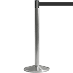 [TSB511N] TSB511N - colonnina SAFE IN modello BASIC acciaio spazzolato nastro NERO