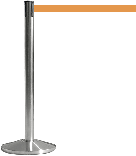 [TSB511O] TSB511O - colonnina SAFE IN modello BASIC acciaio spazzolato nastro ARANCIO