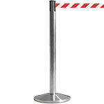 [TSB511RW] TSB511RW - colonnina SAFE IN modello BASIC acciaio spazzolato nastro ROSSO/BIANCO