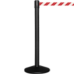 [TSB512RW] TSB512RW - colonnina SAFE IN modello BASIC nera opaca con nastro BIANCO/ROSSO
