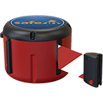 [TSMS10RW] TSMS10RW - testina SAFE IN in polipropilene con nastro 10 mt colore ROSSO/BIANCO