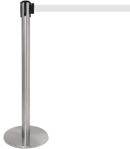 [TSP201W] TSP201W - colonnina SAFE IN modello PLUS acciaio spazzolato nastro BIANCO