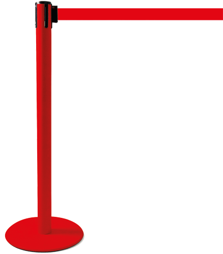 [TSP203R] TSP203R - colonnina SAFE IN modello PLUS colore rosso con nastro ROSSO