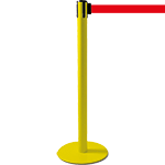 [TSP204R] TSP204R - colonnina SAFE IN modello PLUS colore giallo con nastro ROSSO