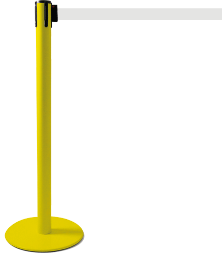 [TSP204W] TSP204W - colonnina SAFE IN modello PLUS colore giallo con nastro BIANCO