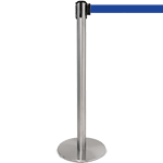 [TSP206B] TSP206B - colonnina SAFE IN modello PLUS in acciaio cromato lucido nastro BLU