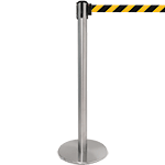[TSP206NY] TSP206NY - colonnina SAFE IN modello PLUS in acciaio cromato lucido nas.NERO/GIAL
