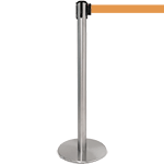 [TSP206O] TSP206O - colonnina SAFE IN modello PLUS in acciaio cromato lucido nastr.ARANCIO