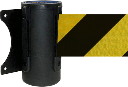 [TST300NY] TST300NY - testina a muro SAFE IN nera nastro 3 mt GIALLO/NERO