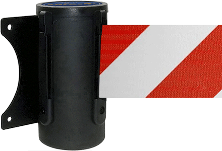 [TST300RW] TST300RW - testina a muro SAFE IN nera nastro 3 mt BIANCO/ROSSO
