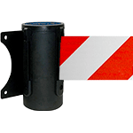 [TST300RW] TST300RW - testina a muro SAFE IN nera nastro 3 mt BIANCO/ROSSO
