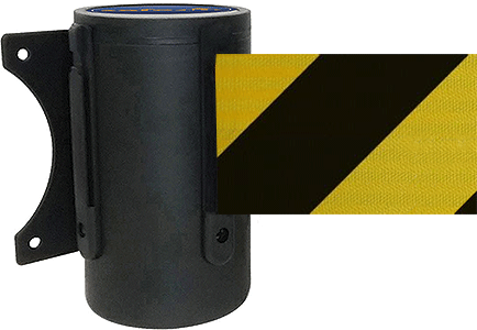 [TST400NY] TST400NY - testina a muro SAFE IN nera nastro 4 mt NERO/GIALLO